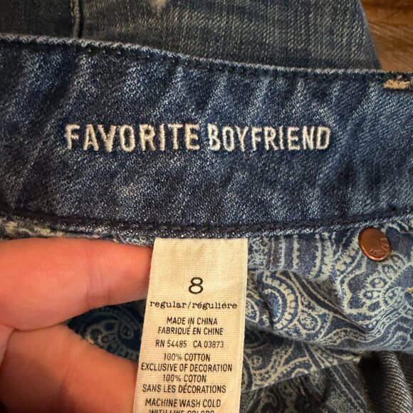 đ American Eagle âFavorite Boyfriendâ Jeans â Size 8 Regular - Picture 2 of 6